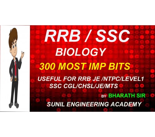 RRB/SSC BIOLOGY 300 IMP BITS